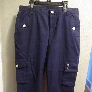 Lauren Ralph Lauren Navy Cargo Capris Size 8